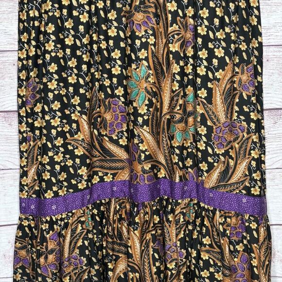 Warm Women's Boho Hippe Ruffle Sleeveless Cotton Breezy Floral Dress Size Small - Picture 10 of 16